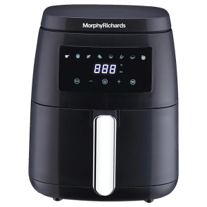 morphy richards 5L 1500 Watt Digital Air Fryer with 8 Preset Menus (Black)