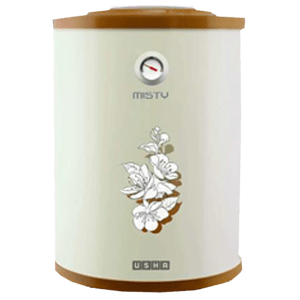 USHA Misty 10 Litre 5 Star Vertical Storage Geyser with Whirl Flow Technology (Ivory Cherry Blossom)