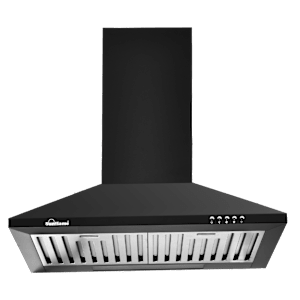 Sunflame Nova 60cm 1000m3/hr Ducted Auto Clean Wall Mounted Chimney with Washable Filter (Black)