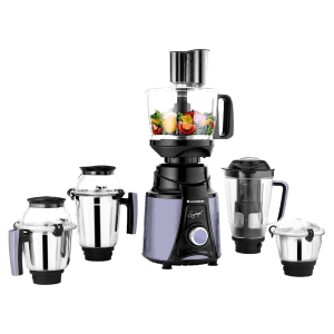 WONDERCHEF Galaxy 750 Watt 4 Jars Mixer Grinder (Copper Motor, Black and Grey)