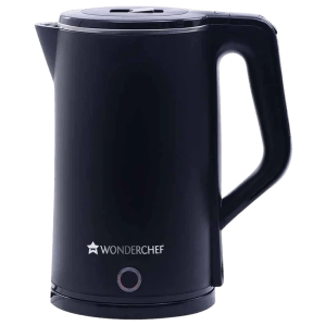 WONDERCHEF Cool Touch 1500 Watt 1.8 Litre Electric Kettle with Cool Touch Outer Body (Black)