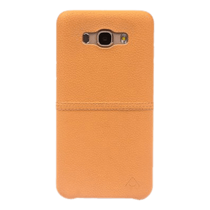 stuffcool Aristo Leather Back Cover for Samsung Galaxy J7 (Camera Protection, Light Brown)