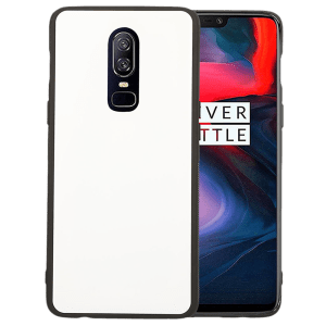 stuffcool Hard Plastic Back Cover for OnePlus 6 (Camera Protection, White)