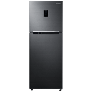 SAMSUNG 301 Litres 3 Star Frost Free Double Door Convertible Refrigerator with Fruit Drawer (RT34C4523BXHL, Luxe Black)