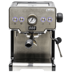 Budan BUDEM101 1450 Watt 10 Cups Automatic Espresso Coffee Maker with Italian Pump (Silver)