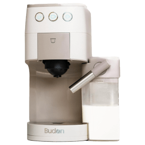 Budan BUDEM097 Automatic Espresso Coffee Maker with Integrated Milk Container (Grey)