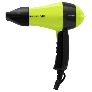 Ikonic Me Mini Speedy Hair Dryer with 2 Heat Settings & Cool Blow (Auto Shutoff, Green)