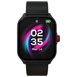 TITAN Zeal Smartwatch with Bluetooth Calling (46.99mm AMOLED Display, IP68 Water Resistant, Black Strap)