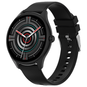 FIRE-BOLTT Phoenix Smartwatch with Bluetooth Calling (36.3mm AMOLED Display, IP67 Water Resistant, Black Strap)