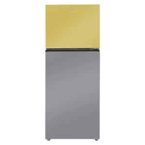 Haier Vogue Series 328 Litres 3 Star Frost Free Double Door Convertible Refrigerator with Anti Bacterial Gasket (HRF3783YGGP, Yellow Grey Glass)