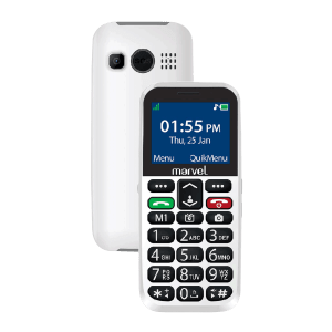 easyfone Marvel B1809 (32MB, Dual SIM, Rear Camera, White)