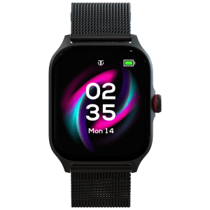 TITAN Zeal Smartwatch with Bluetooth Calling (46.99mm AMOLED Display, IP68 Water Resistant, Black Strap)