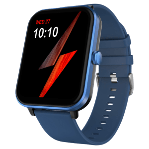 FIRE-BOLTT Tide Plus Smartwatch with Bluetooth Calling (46.5mm Curved Display, IP67 Water Resistant, Navy Blue Strap)