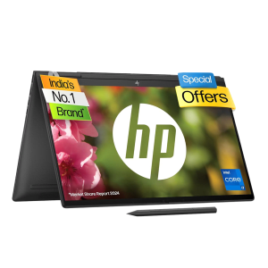 HP Envy x360 15-fe0030TU Intel Core i7 13th Gen (15.6 inch, 16GB, 512GB, Windows 11 Home, MS Office 2021, Intel Iris XE, OLED Display, Nightfall Black, 8C4R8PA)