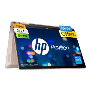 HP Pavilion x360 14-ek1009TU Intel Core i5 13th Gen (14 inch, 16GB, 1TB, Windows 11 Home, MS Office 2021, Intel Iris Xe Graphics, Full HD IPS Display, Pale Rose Gold, 7N759PA)