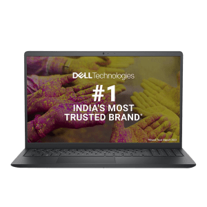 DELL Inspiron 15 3520 Intel Core i3 12th Gen Notebook Laptop (8GB, 512GB SSD, Windows 11 Home, 15.6 inch Full HD Display, MS Office 2021, Carbon Black, 1.85 KG)