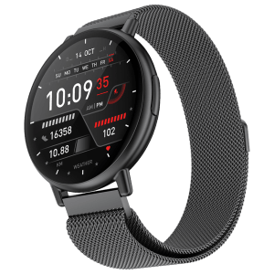 FIRE-BOLTT Destiny Smartwatch with Bluetooth Calling (35.3mm HD Display, IP67 Water Resistant, Black Strap)