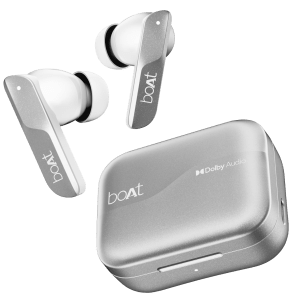 boAt Airdopes 800 TWS Earbuds with Environmental Noise Cancellation (IPX4 Water Resistant, ASAP Charge, Interstellar White)