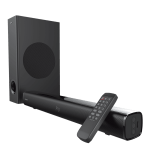 Creative Stage 160W Bluetooth Soundbar with Remote (Deep Thumping Bass, 2.1 Channel, Black)