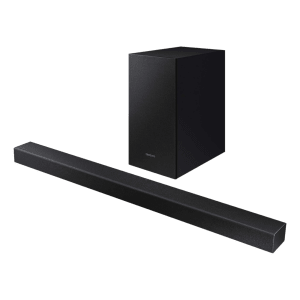 SAMSUNG T420 150W Bluetooth Soundbar with Remote (Surround Sound, 2.1 Channel, Black)