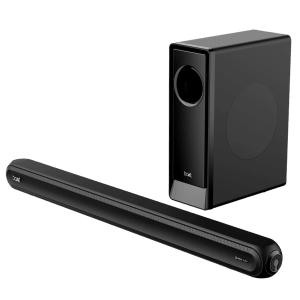 boAt Aavante Bar 1680D 120W Bluetooth Soundbar with Remote (Dolby Digital Audio, 2.1 Channel, Knight Black)