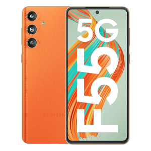 SAMSUNG Galaxy F55 5G (8GB RAM, 128GB, Apricot Crush)