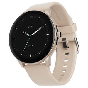 boAt Lunar Connect Pro Smartwatch with Bluetooth Calling (35.30mm AMOLED Display, IP68 Water Resistant, Cherry Blossom Strap)