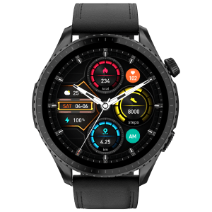 noise Origin Smartwatch with Bluetooth Calling (37.08mm AMOLED Display, 3ATM Water Resistant, Classic Black Strap)