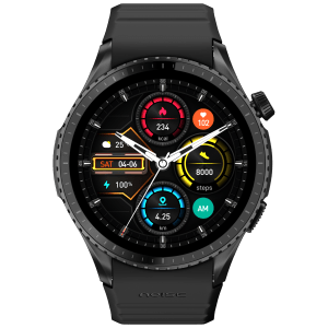 noise Origin Smartwatch with Bluetooth Calling (37.08mm AMOLED Display, 3ATM Water Resistant, Jet Black Strap)