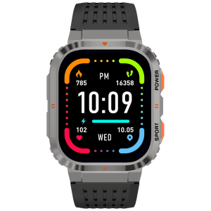 Croma STRIDE LB Smartwatch with Activity Tracker (2inches, TFT LCD Display, IP68 Water Resistant, Black Strap)