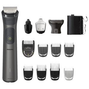 PHILIPS MG7920/65 13-in-1 Rechargeable Cordless Grooming Kit for Face, Head and Body for Men (120mins Runtime, Beard Sense Technology, Grey)