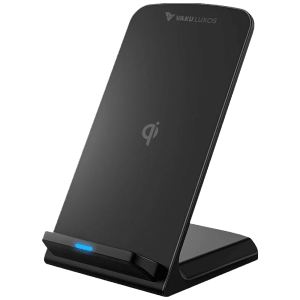 Vaku Luxos Unity II 15W Wireless Charging Stand for iOS, Android (Qi Certified, Dual Viewing Angles, Black)