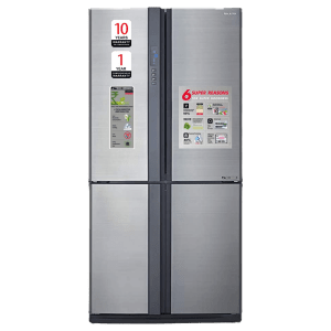 SHARP 605 Litres Frost Free Side by Side Refrigerator with Inverter Compressor (SJ-EP70F-SL, Silver)