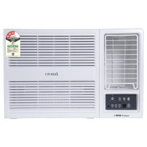 Croma 1.5 Ton 3 Star Fixed Speed Window AC (2024 Model, Copper Condenser, Dust Filter)