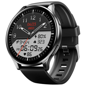 boAt Lunar Prime Smartwatch with Bluetooth Calling (36.83mm AMOLED Display, IP67 Water Resistant, Charcoal Black Strap)