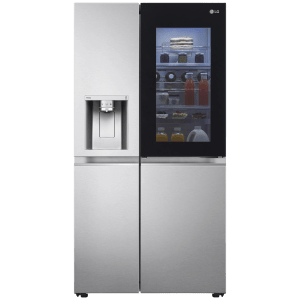 LG 630 Litres 3 Star Frost Free Side by Side Refrigerator with InstaView Door-in-Door (GL-X257ABS3, Brushed Steel)