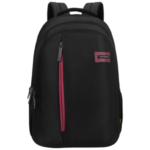 Aristocrat VORTEX 300D STAR DOBBY PU Laptop Backpack for 14 Inch Laptop (Spacious Compartment, Black)