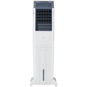 VOLTAS Slimm T 35 Litres Tower Air Cooler with Handy Touch Controls (Inverter Compatible, White & Grey)