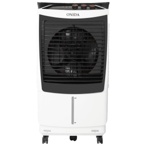 ONIDA Storm 90 Litres Desert Air Cooler with Ice Chamber (Water Level Indicator, White & Black)