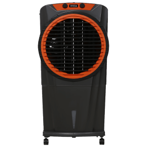 ONIDA 95 Litres Desert Air Cooler with Ice Chamber (Water Level Indicator, Dark Grey & Orange)