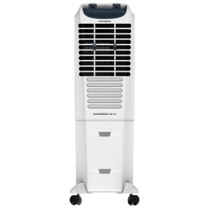 Crompton Surebreeze 34 Litres Tower Air Cooler with Overload Protection (4 Way Air Deflection, White & Black)