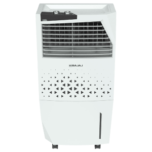 BAJAJ Shield Skive Nios 36 Litres Tower Air Cooler with DuraMarine PRO Pump (Anti Bacterial Hexacool Master, White)