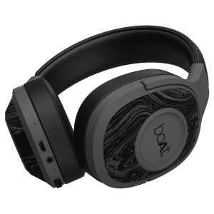 boAt Rockerz 550 Bluetooth Headphone with Mic (Dual Connectivity, Over Ear, Black)