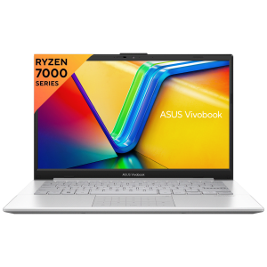 ASUS Vivobook Go 14 AMD Ryzen 5 Thin and Light Laptop (8GB, 512GB SSD, Windows 11 Home, 14 inch Full HD LED Backlit Display, MS Office 2021, Cool Silver, 1.38 KG)