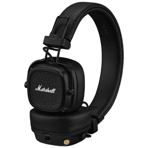 Marshall Major V Bluetooth Headphone with Mic (Upto 100 Hours Playback, On Ear, Black)