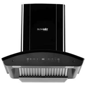 BLOWHOT ERICA TAC MS PLUS 60cm 1450m3/hr Ductless Auto Clean Wall Mounted Chimney with Motion Sensor (Black)