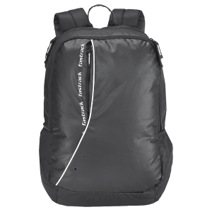 fastrack Fleek Ergolight 30 Litres Polyester Backpack (Back Padding, A0788NBK01, Black)