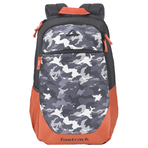 fastrack Freerail Ergolight 30 Litres Polyester Backpack (Back Padding, A0793NOR01, Orange)