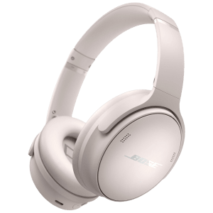 BOSE QuietComfort Bluetooth Headphone with Mic (Upto 24 Hours Playback, Over Ear, White Smoke)