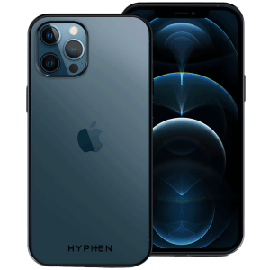 HYPHEN Frame TPU Back Cover for Apple iPhone 12 Pro Max (Compact, Flexible and Slim Design, Black)